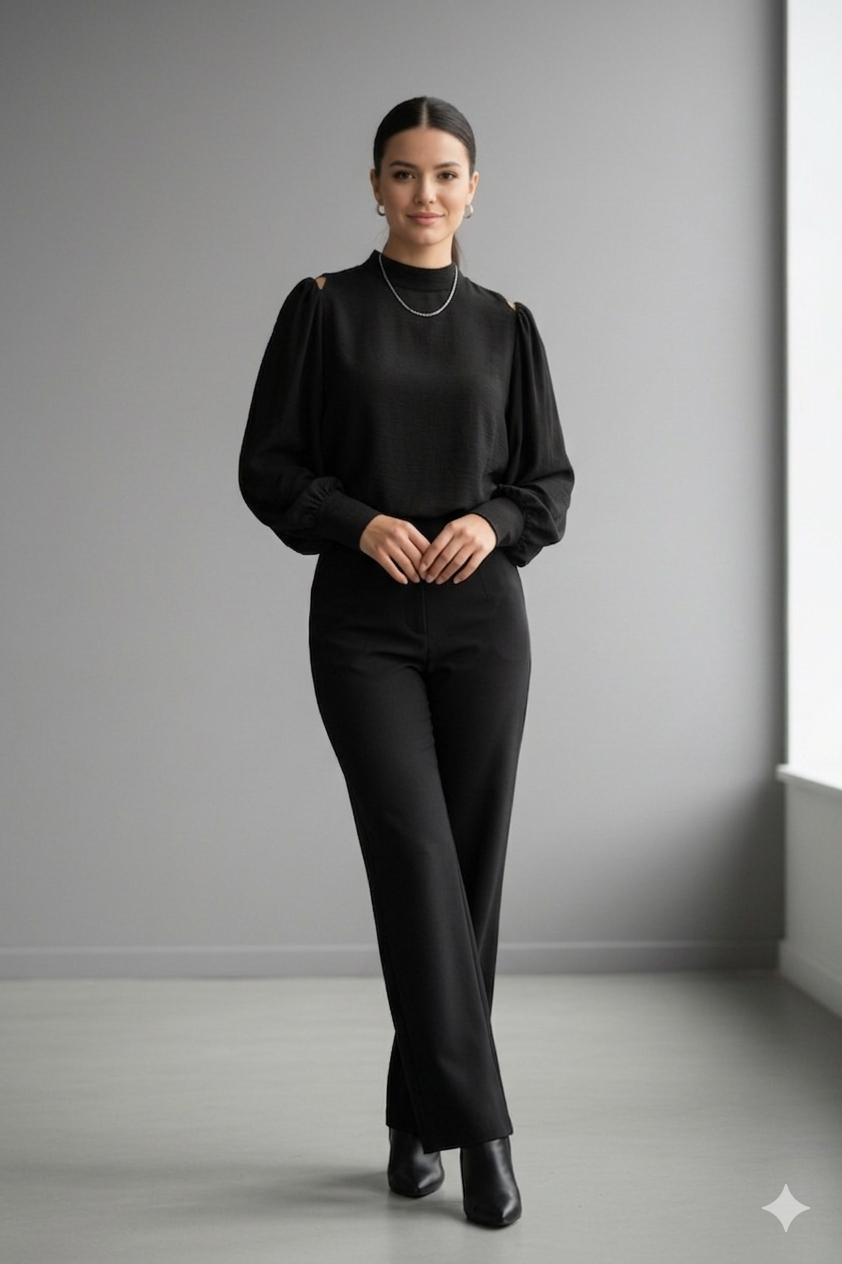April Top Black