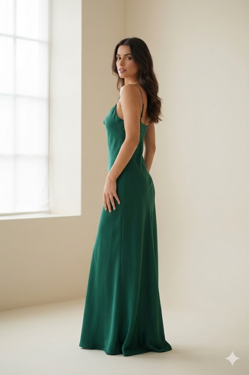 Solange Slip  Emerald