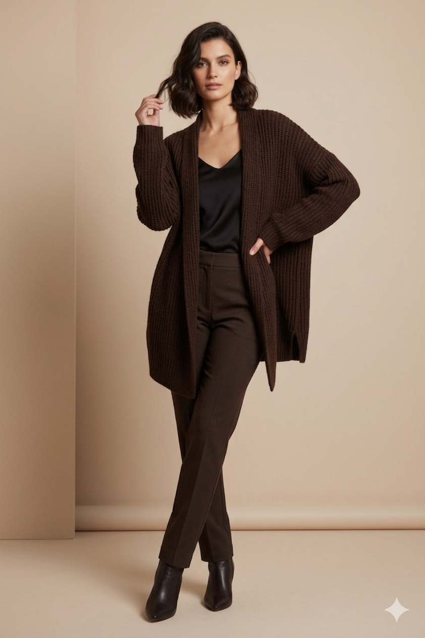 Dark Espresso Carla Cardigan