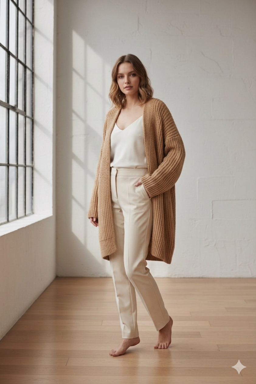Sand Beige Adria Cardigan