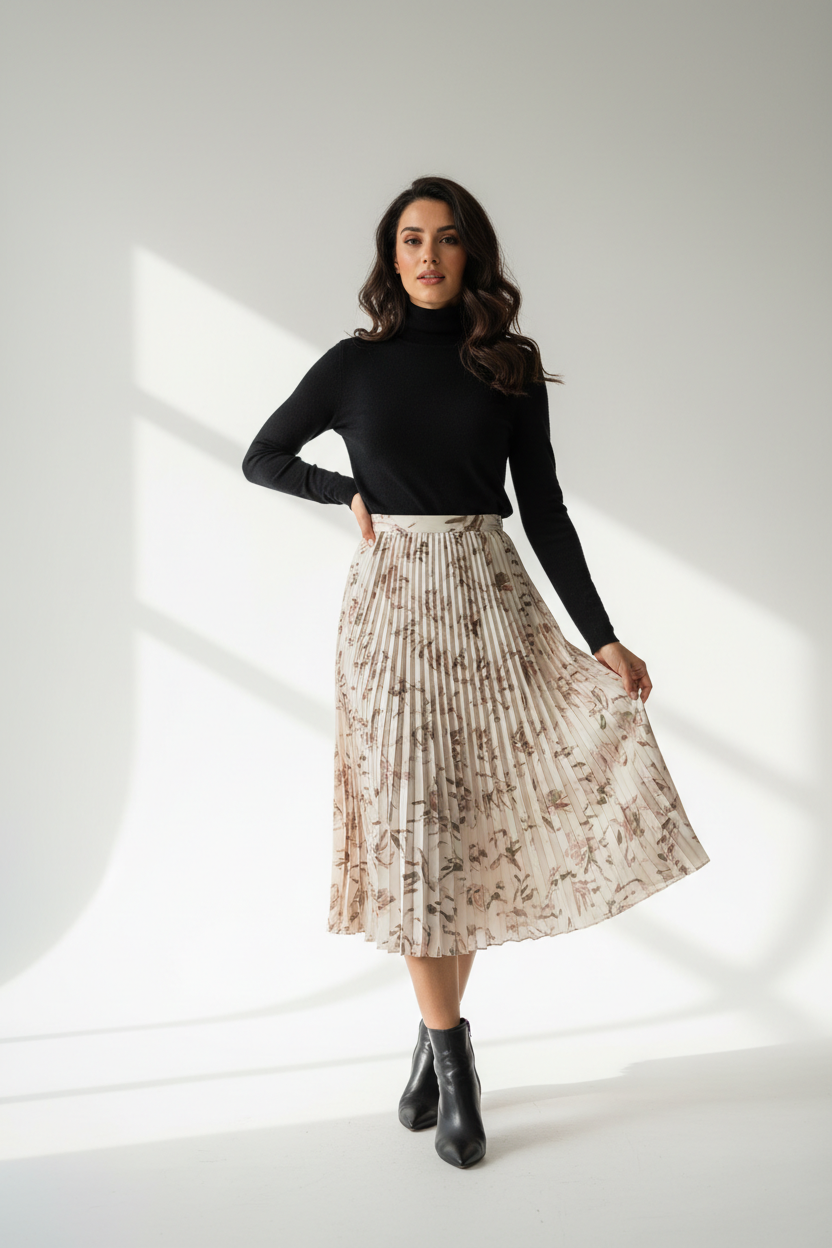 Khaki Pencil Skirt
