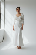White Satin Skirt