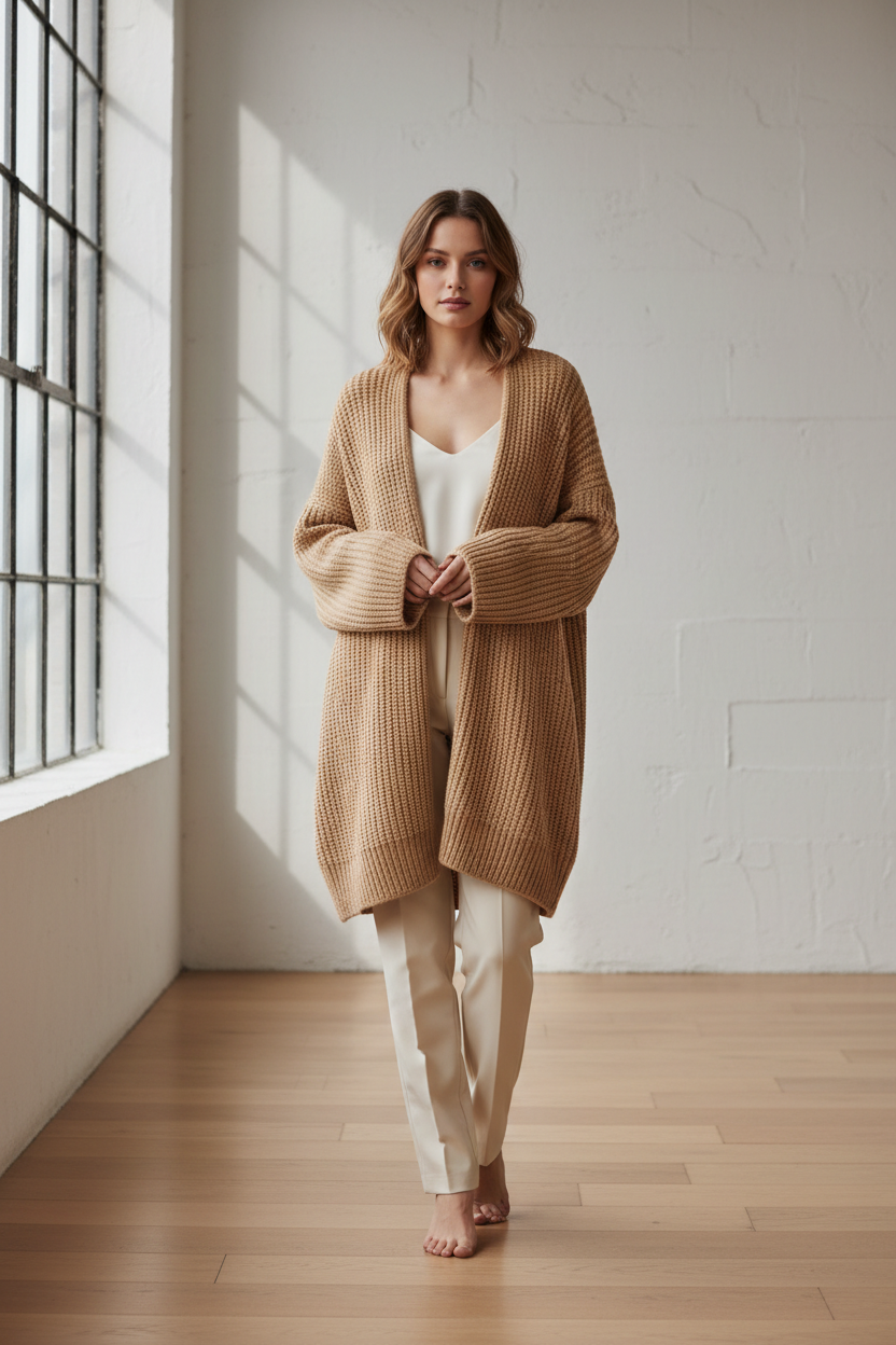 Sand Beige Adria Cardigan